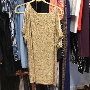 Gold sparkle dress